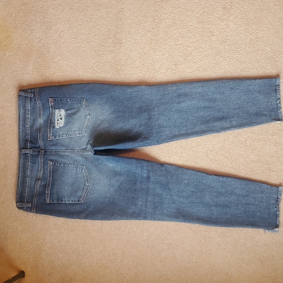 Maurices high rise super skinny button fly destructed jeans size 16W - Picture 9 of 12